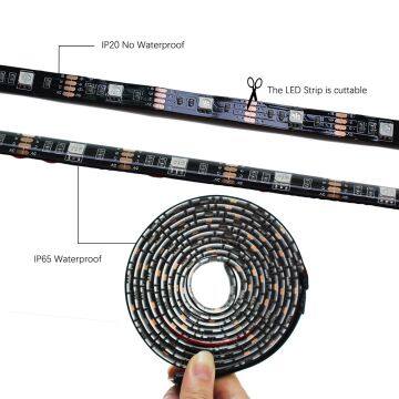 USB LED Strip 5050 RGB 1Meter IP65 Waterproof With 17Key RF Remote Controller TV Background Lighting RGB LED Strip Light photo-5