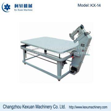 Bed foam edge sewing machine