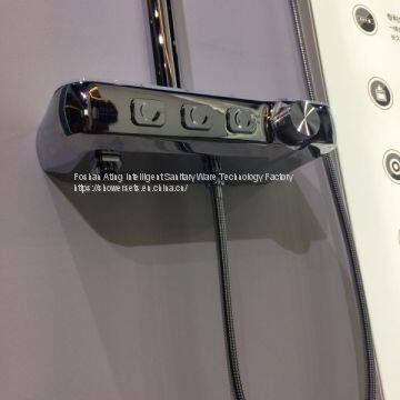 NEW Luxury Bathroom Shower Set IT-P003 Chrome Colour 3 Functions Shower Column With Bracket Foshan Supplier photo-5
