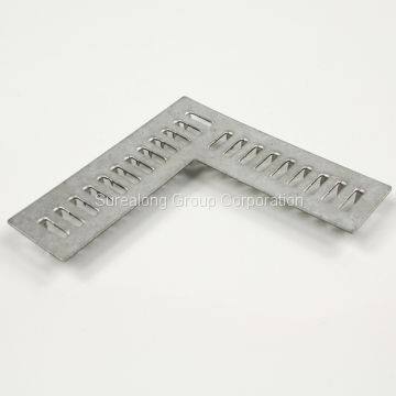 Galvanized steel building material wood connector custom mending L nail plate