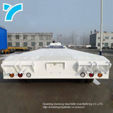 Made in China Gooseneck Low Platform Semi Low Flatbed Trailer Lowbed Truck Trailer for Sale