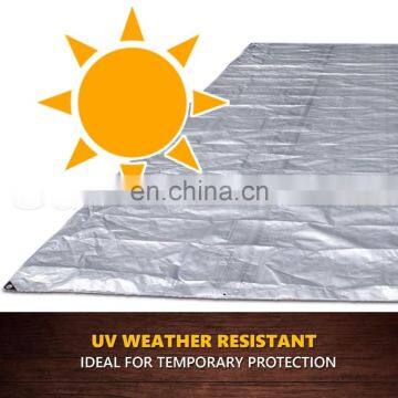 230gsm white PE tarpaulin with Anti-UV and waterproof for football field covers and protection lawn