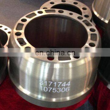 factory price grinding lorry truck rear brake drum 3171744 1075306