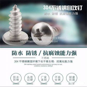 M1/M1.2/M1.4/M1.5-M6 Cross Recessed Pan Head Self-tapping Screw Stainless Steel Vis Spike Screws Tornillos Phillip Plaine DIN7981