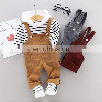 new Korean cute children's clothing suits, small and medium-sized boys, boys and children's overalls