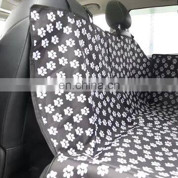 Easy Installation Adjustable Straps Waterproof  Printing  Pet Car Mat Travel Pet Seat Cover