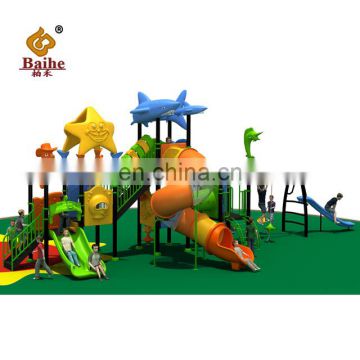 Kindergarten Outdoor Fitness Kids Playground Equipment Children Plastic Slide for Sale, Rock Climbing wall