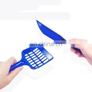 Pet Plastic Cat Litter Shovel Candy-colored Perforated Grid Tofu Small Shovel Feces Clean Shovel