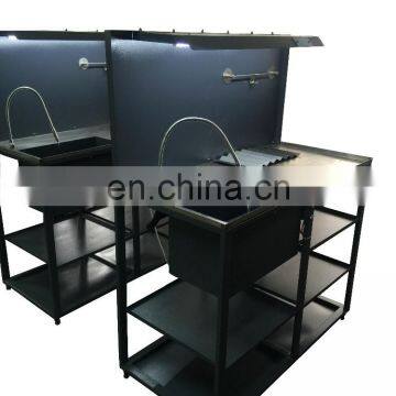 Car Repair Workshop Metal Work Bench Cleaning Trough Bench photo-2