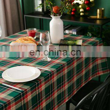 Dust Proof Checker Table Cover Tablecloth Linen Christmas Table Cloth photo-4