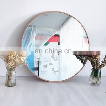 The new design round teak wooden mirror