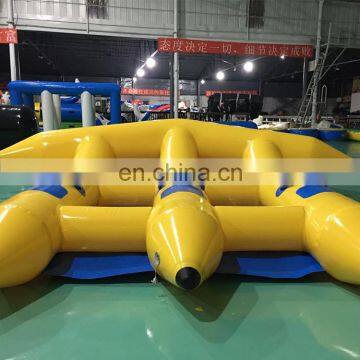 Hot Sell Inflatable Banana Boat for Sale/ Inflatable Flying Fishing Banana Boat for Fun