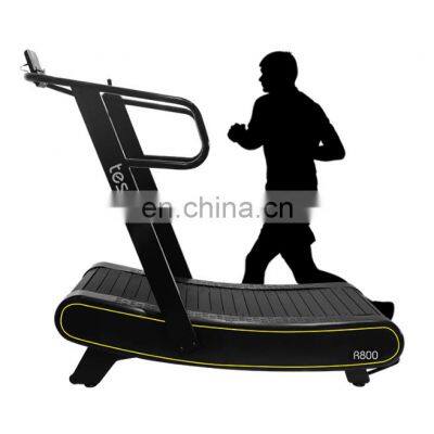 fitness equipment Woodway eco-friendly gym running machine with adjustmenmt curved treadmill & air run with easy transport