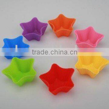 star silicone muffin cases