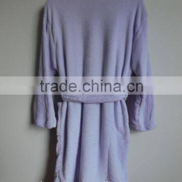 Wholesale pure color fur collars printing fleece pajamas