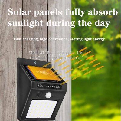 LED Solar Street Light Outdoor Solar Light 3 Light Mode Waterproof Motion Sensor Garden Courtyard Path Courtyard Safety Lighting photo-3