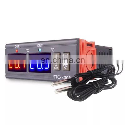 STC-3008 Dual Digital Temperature Controller Two Relay Output 12V 24V 220V Thermoregulator Thermostat Heater Cooler Dual Probe