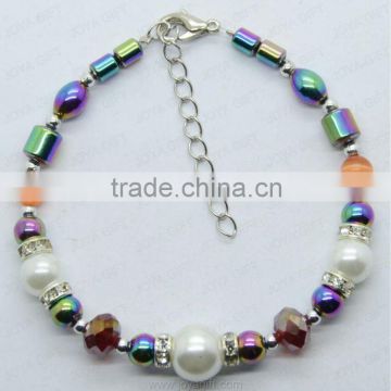 Fashion Magnetic Rainbow Beads Bracelet