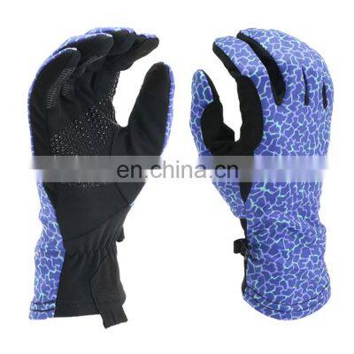 High quality blue customized anti slip comfortable mechanic gloves