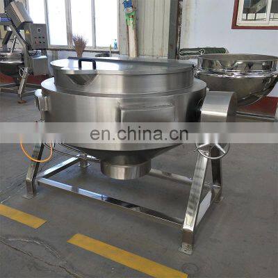 100-1000 Liter Steam Jacketed Cooking Kettle With Stirrer Double Jacketed Kettle With Mixer Steam Jacket Kettle Price photo-4