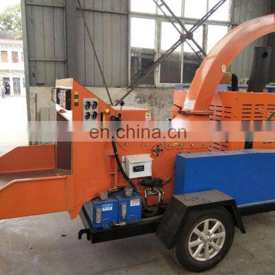 Factory Supply Mobile Wood Branch Crusher Garden Waste Wood Grinder Wood Shredder For Sale photo-4