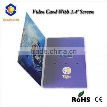 lcd video business name card high quality lcd video greeting card for promotion