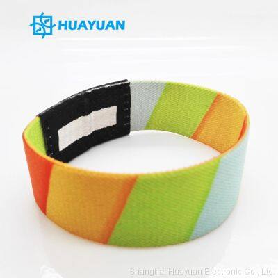 Manufacturer Design 13.56MHz NTAG213 Smart RFID wristband Chip Elastic X-band