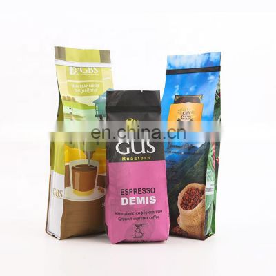 125g 250g 500g 1kg Stand up Coffee Bean Bags With Valve