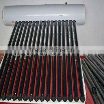 compact pressurized heat pipe solar water heating system