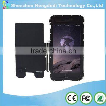 The latest Three anti phone cover For IPHONE 6 case steel&leather for IPHONE 6 case