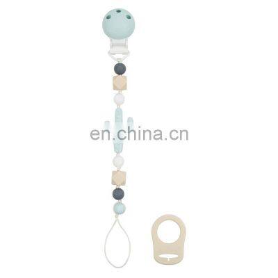 Food Grade BPA Free Soft Baby Pacifier Clip Silicone Beads for Gift photo-3