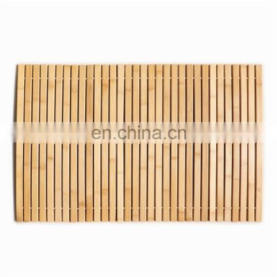 New Modern Eco-friendly Bathroom Mats Non-slip Best Quality  Bathroom Mats Floor Household Nature  Bamboo Bathroom Mat