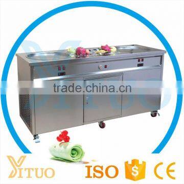 New Style Fried Ice Cream Machine Thailand Roll Fruit Fried Ice Cream Machine China Cheap Flat Pan Fry Ice Cream Machine photo-6