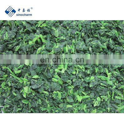 Sinocharm A Grade frozen vegetable  IQF Spinach for wholesale