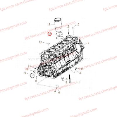 MAN D2066 Cylinder liner seals 96501-0534