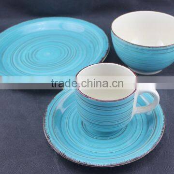 Stoneware Hand Painted Dinnerware Set With Cheap Price and Good Quality photo-4