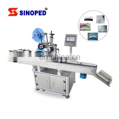 Automatic Bag Corner Flat Apply Surface Product Plastic Film Label Applicator Machine With Printer