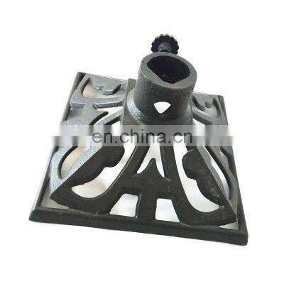 Custom Sand Casting GG25 Grey Cast Iron Outdoor Umbrella Base