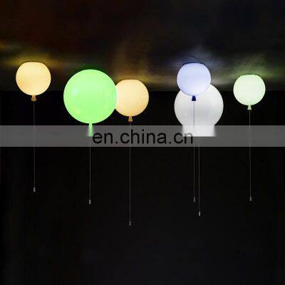 Modern Simple Home Decor Ceiling Light Kids Room Small LED Round Balloon Ceiling Light