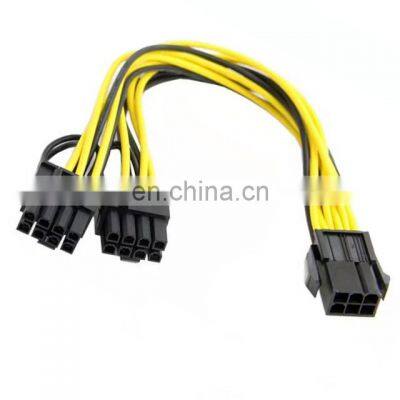 6 Pin Female To Dual 8 (6+2) Male Pin Pci Express Power Converter Cable Pcie Pci-e Vga Splitter Hub Power Cable photo-3