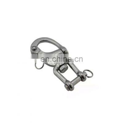 JRSGS Customized High Quality Stainless Steel Marine Grade Quick Release Diving Clips Swivel Snap Shackle Jaw Head for Sailboat photo-2