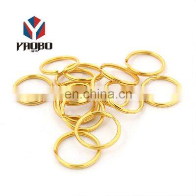 Custom Logo Shape Colorful Eco Friendly Car Keyrings Round Edge Split Key Rings photo-5