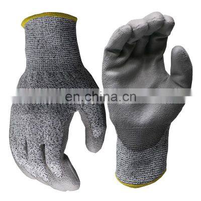 PU Palm Coating Anti Slip Construction Gloves Heavy Duty Work Gloves Cut Resistant Gloves