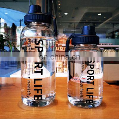 Gourde Enfant 2022 Botol Minuman Large Capacity Portable Personalized 1L Glass Water Bottles Smart Drinkware For Students