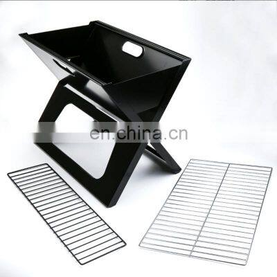 Shape Notebook BBQ Grill Iron Portable BBQ Grill Parrilla Portatil Carbon