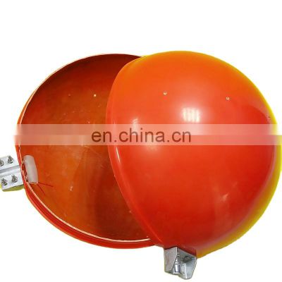 Powerline marker aviation obstruction guide ball 600/700mm aerial alterting signal ball 800mm fiberglass aircraft warning sphere