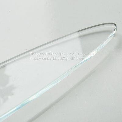 Small Size Glass Panel Processing 1mm 2mm Irregular Tempered Glass Equipment Cover Plate photo-2