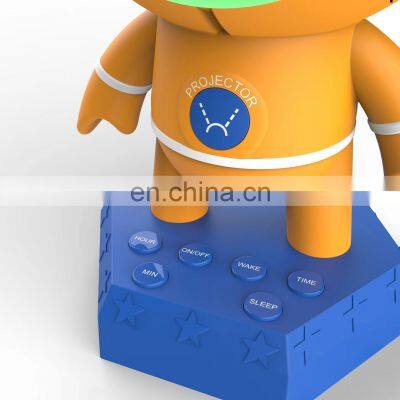 Creative Basketball Shape Projection Alarm Clock Color Luminous Wake Up Children's Alarm Clock Sleep Training Clock photo-3