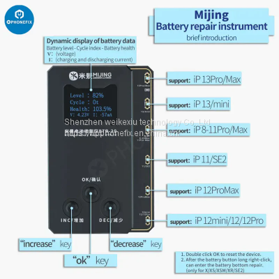 Mijing BTR-20 Battery Repair Instrument For iPhone 11-13 Pro Max