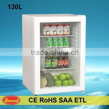 Glass door beverage cooler with CE Rohs